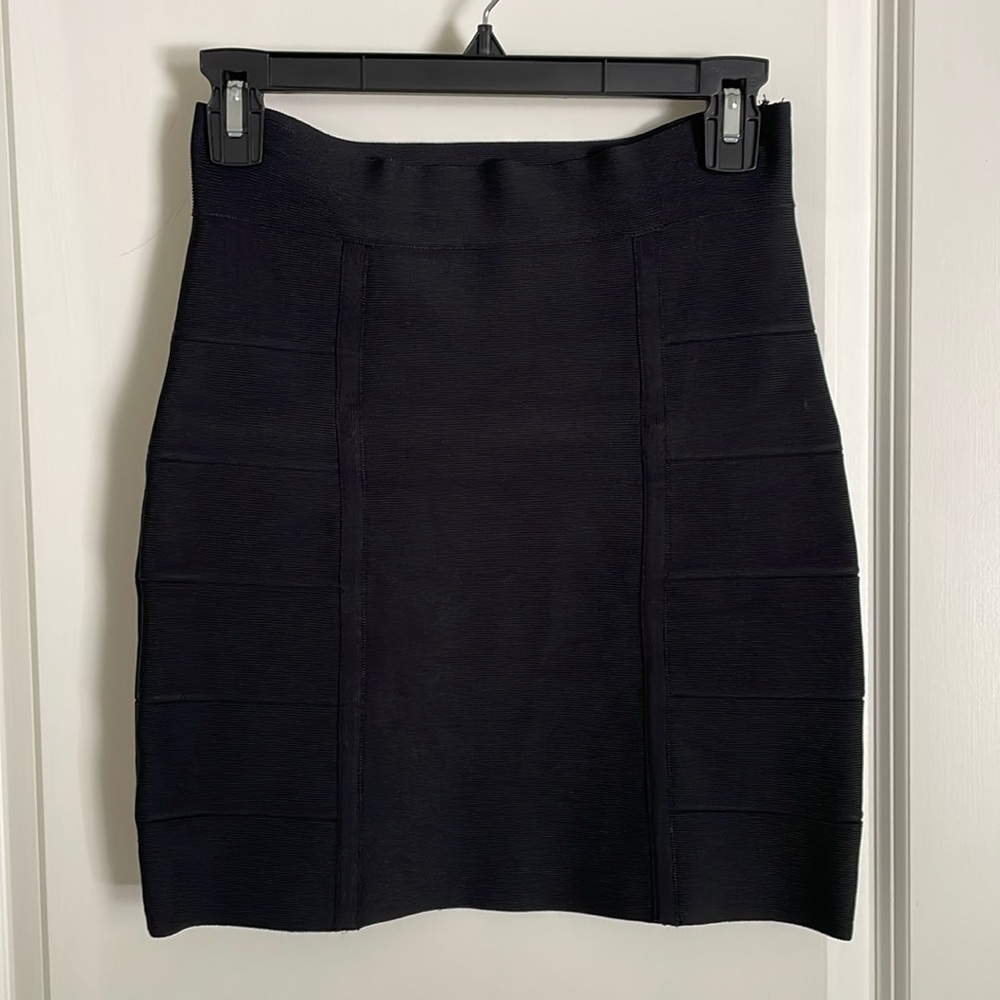 BCBGMaxAzria Black Power Skirt
